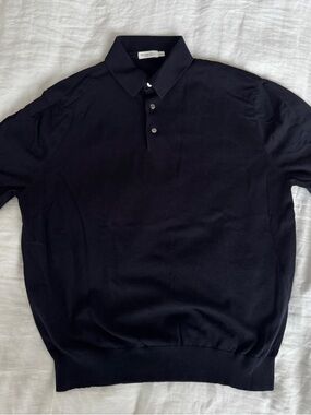 Suitsupply Black Short-Sleeve Polo